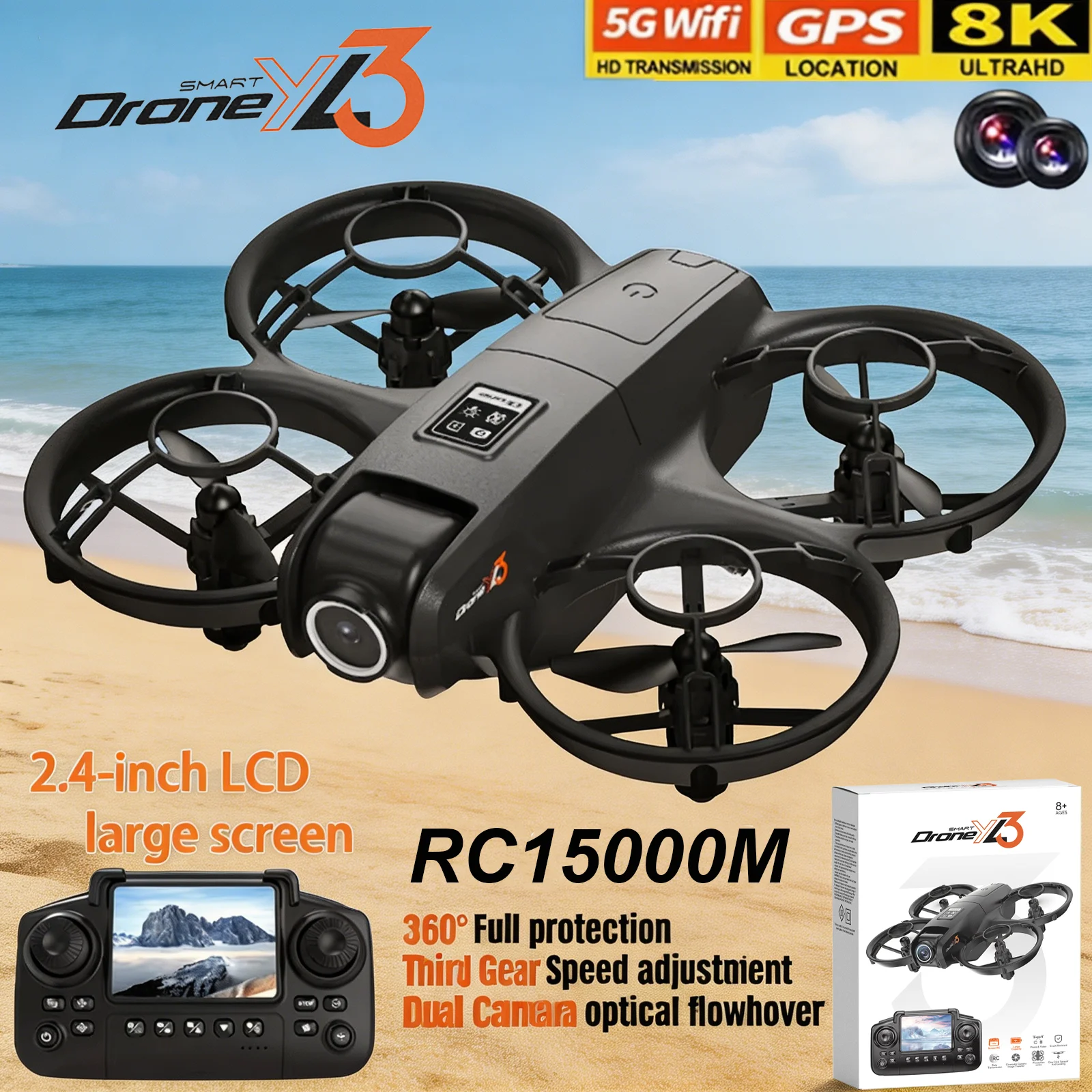 Drone Camera Night Vision - Nuevo Dron RC YL3 8K 1080P
